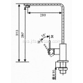 Kualiti Faucet Brass Dapur Mixer Ketik dengan Swivel